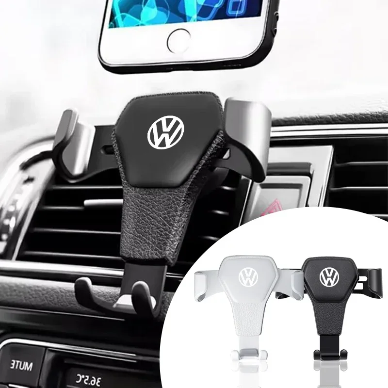 1Pcs Car Specific Car Mount GPS Phone Vent Clip InstallationFor Volkswagen R Golf 4 5 6 7 Motion Polo Touran TSI TDI R32 MK4 GTI