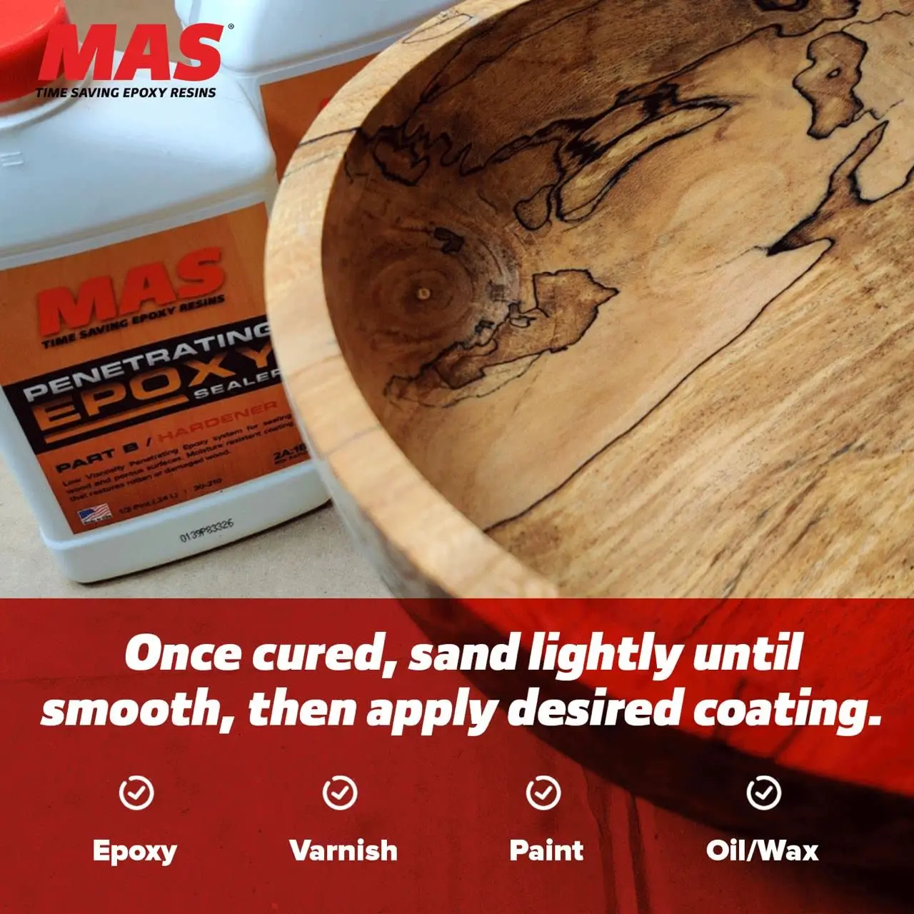 xies Wood Stabilizer - Two-Part Epoxy Sealer For Rot Repair And Restoration (1.5 Quart)