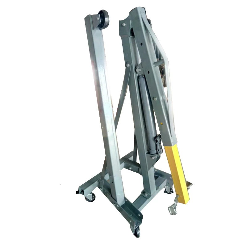 

Manual Mobile Crane Jack Equipment 2 Ton Ordinary Hydraulic Folding Small Crane Single Crane Automobile Engine Hanger Crane