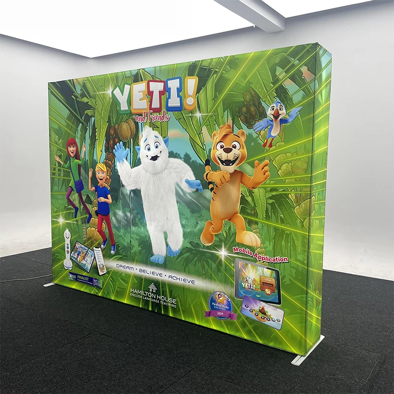 The Most Popular SEG Popup 10x8ft Portable Trade Show Booth Backlit System Modular Aluminum Exhibition Backdrop Stand for Event