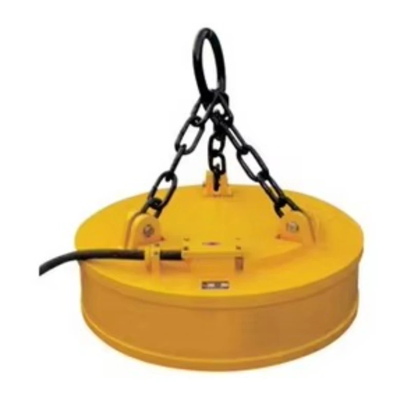 Truck & Crane Compatible Electromagnets Circular Lifting Magnet Hydraulic Excavator Magnet for Mobile Scrap Handling