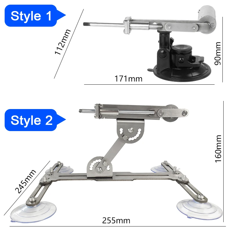 Imagem -02 - Atuador Linear Telescópico com Suporte Dobrável em Ventosa 110v240v Motor Ciclo Alternante Portátil Aço Inoxidável