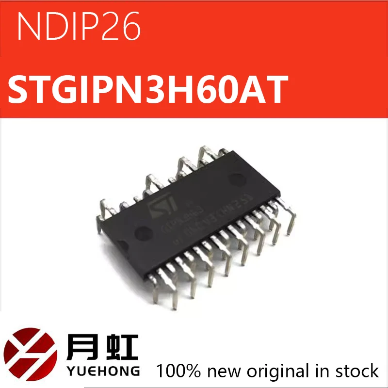 

1pcs STGIPN3H60AT Intelligent Power Module (IPM) STGIPN3H60AT DIP-26 S T Component