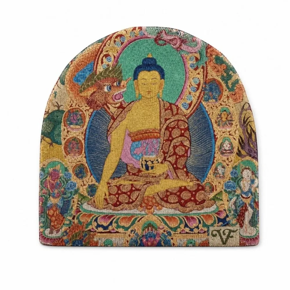 Breathable Printed Beanie Hat Elastic Warm Knit Graphic Knit Beanie Hip Hop Kpop Harajuku Fashion Brimless Skull Cap