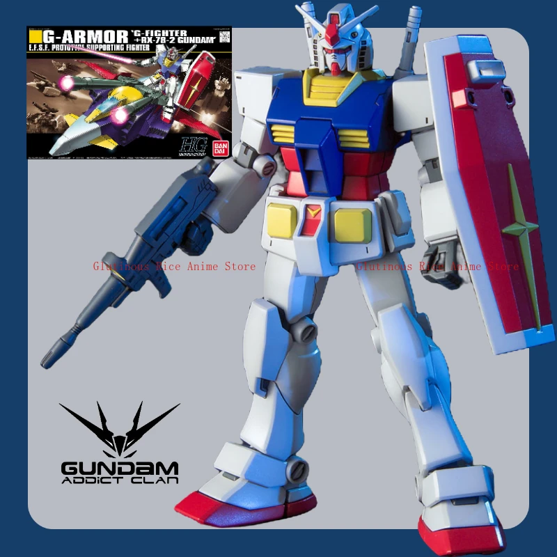

Bandai HGUC 1:144 050 G Armor (G Fighter + RX-78-2 Gundam) Сборная модель игрушечного орнамента подарок на день рождения оригинальные коллекционные предметы