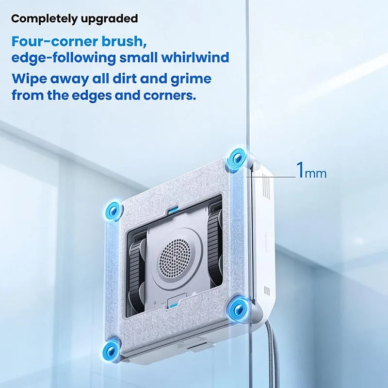 Automatic Window Cleaning Robot Smart Electric Window Washer with Water Spray Anti-Fall Window Cleaner Robot