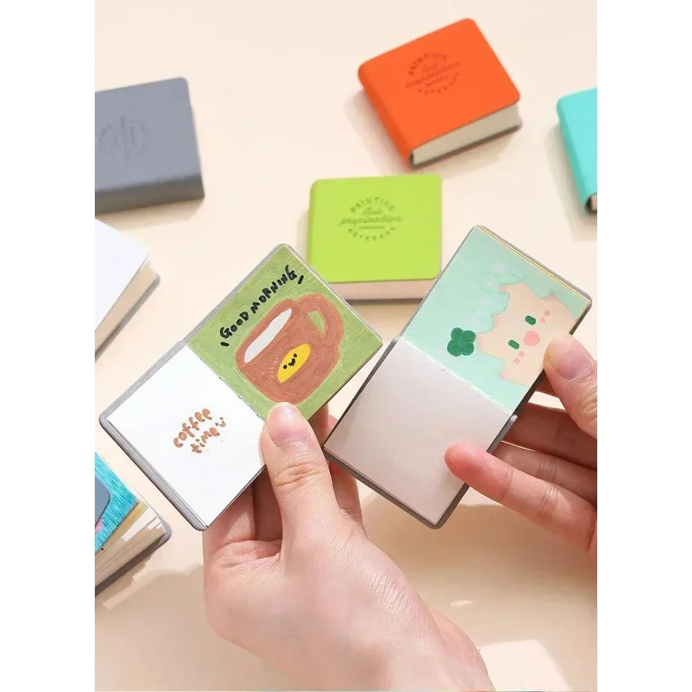 Square Watercolor Sketchbook Set 3 Pack Mini Drawing Book Thick Paper for Painting Sketching Work Relaxation Art Supplies