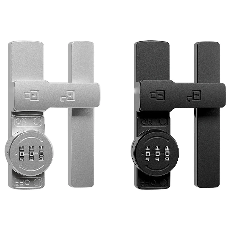 

Door Latch 180 Degrees Sliding Door Lock Password Lock Interior Door Bolt Free-Punch Anti-Theft Door Lock Bolt