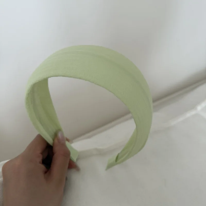 Koreanisches farbiges Stirnband für Damen, hochgeschnitten, aus Stoff, Haaraccessoire für den täglichen Gebrauch, zum Gesichtwaschen, Haarspange, Kopfbedeckung – Detail 4