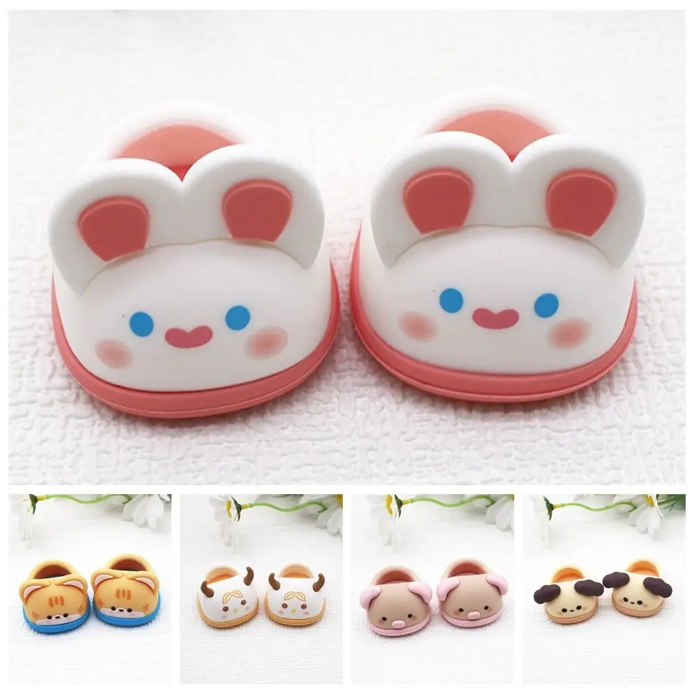 20cm Doll Shoes Cartoon Animal Cotton Mini Shoes Dolls Accessories Soft Rubber Doll Clothes Children Toys