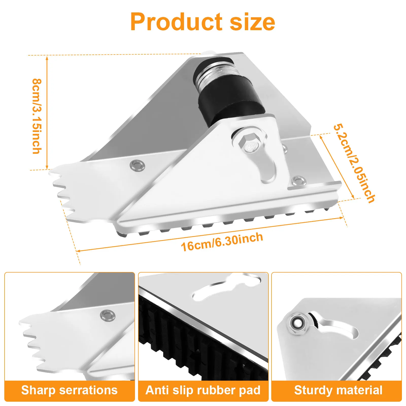 Extension Ladder Shoe Kit Compatible with D1200-1 Series Mk 15 and Mk 16 Steel Ladder Anti-Skid Feet Set Safe Ladder Replacement