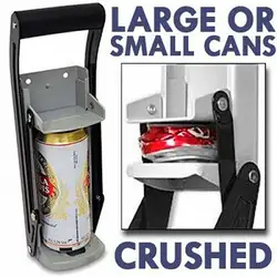 Practical Can Presser Lightweight Hand Can Crusher Soft Handle Metal Crusher Manual Soda Beer Pull Can Crusher Squeezing