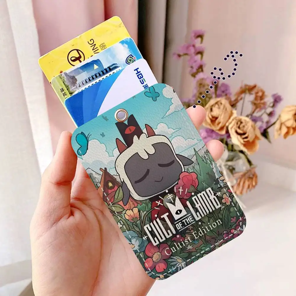 C-Cult O-Of T-The L-Lamb V-Video Game Personalised Holder Suitable for Bank card Bus Card Wallet Card Case Badge Holder Keychain