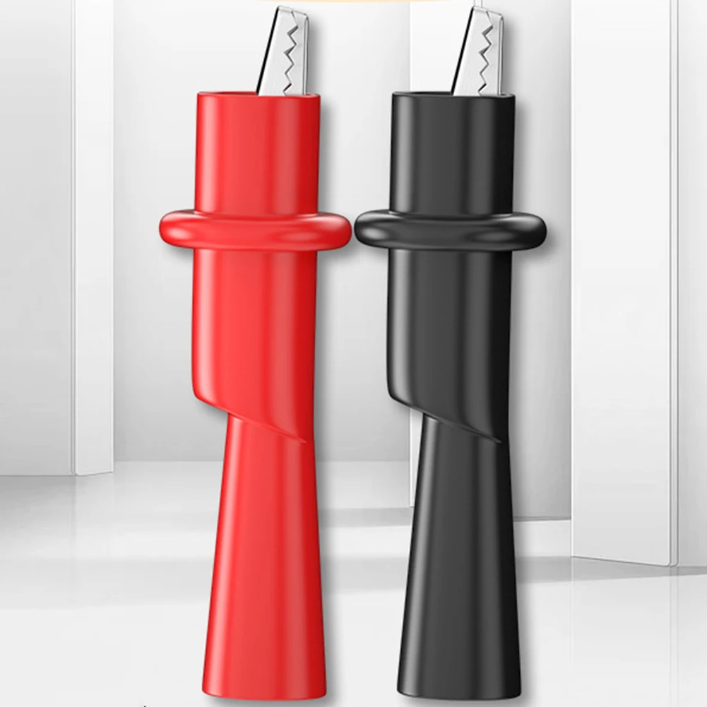High Voltage Clips Crocodile Clips Measurement Scenarios Red Black Secure Crocodile Clips Versatile Connection