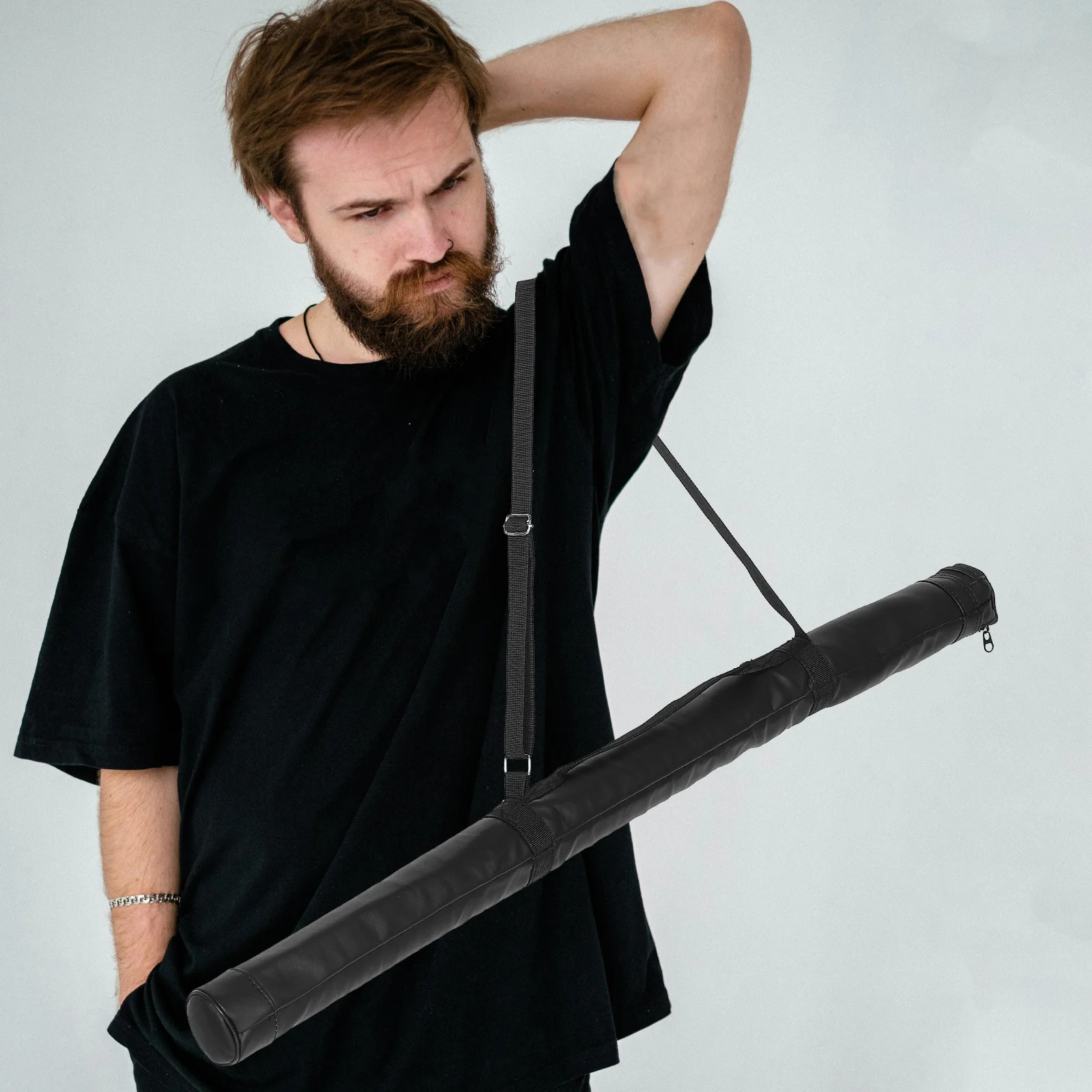 

Baseball Bat Storage Bag Portable Large Capacity Carrier Bat Organizer Shoulder Strap Sports Equipment Packing Pouch