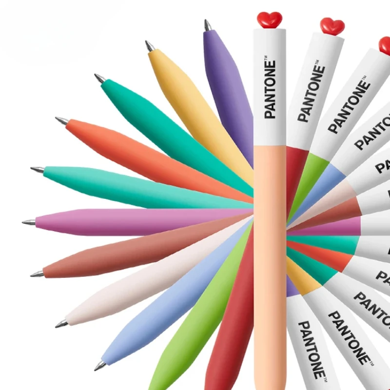 KACO FIRST Heart-shaped Signature Pen Rotating 0.5mm Gel Pens Writing Smooth Office Stationery 2000-2025 Representative Color