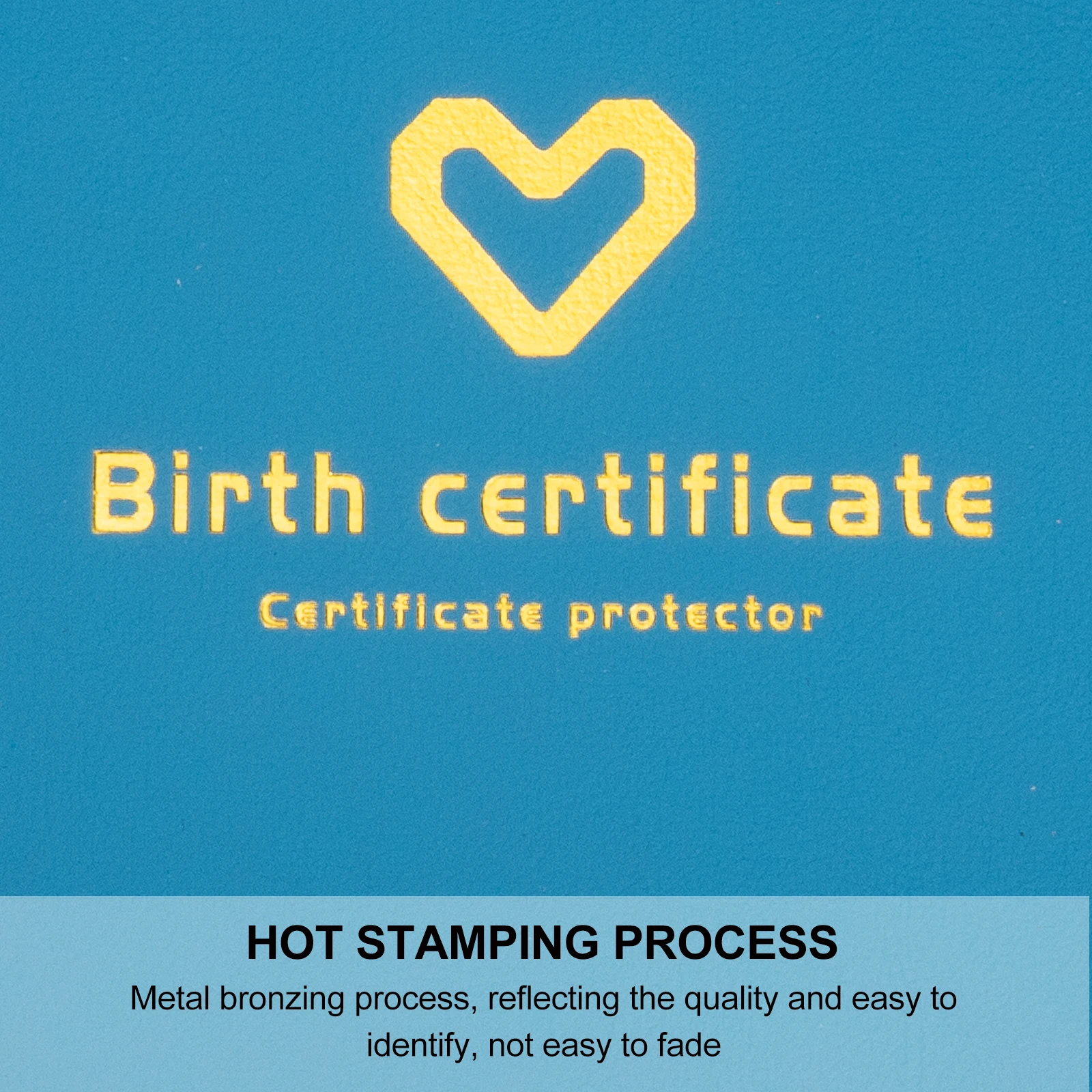 

Birth Certificate Artificial Cover Folder Document Important Document Organizer Organizer Wallet Baby Supplies Case