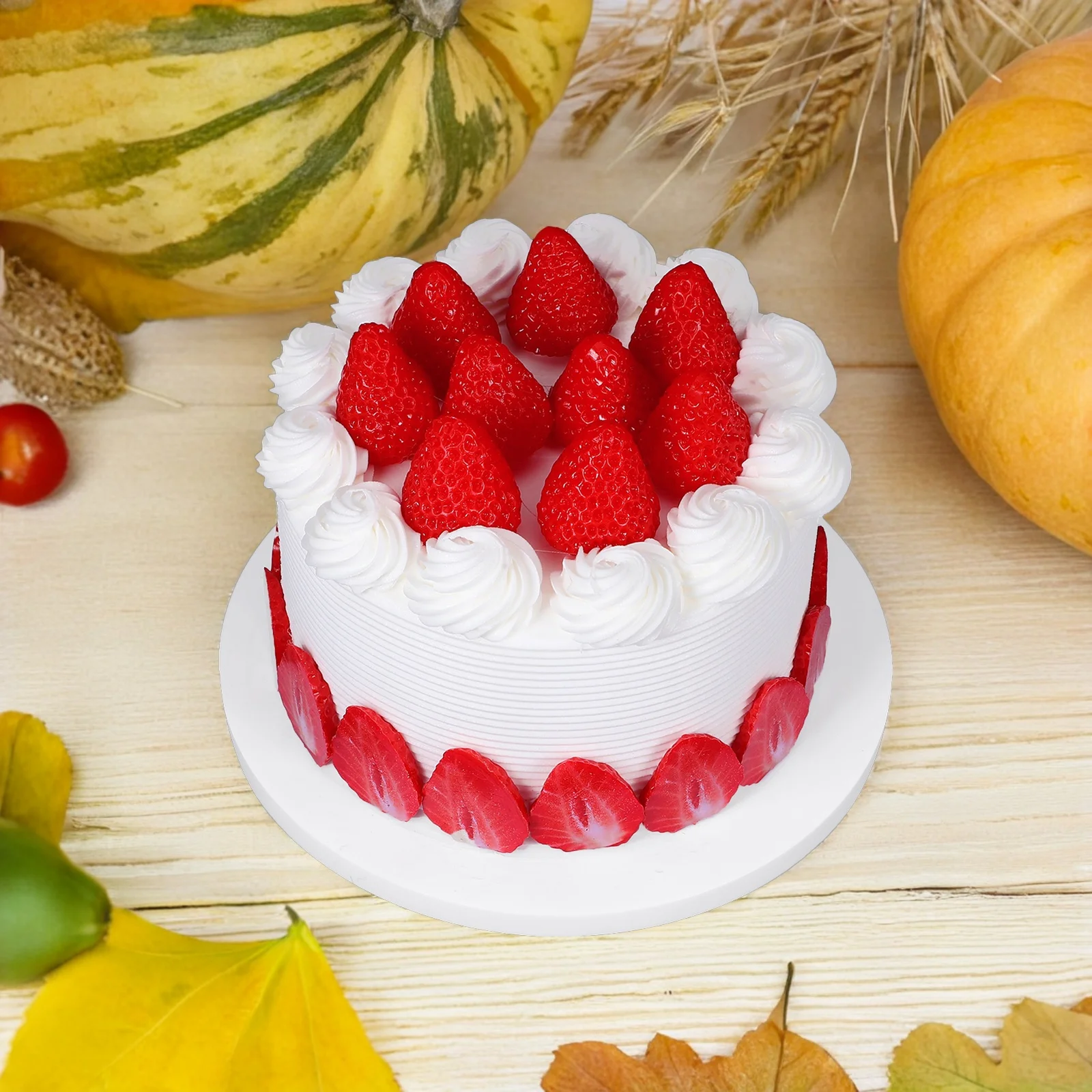 

6-Inch Lifelike Fake Cake for Display Movie Sets Party Decor Artificial Dessert Prop Faux Food Staging Home Decoration