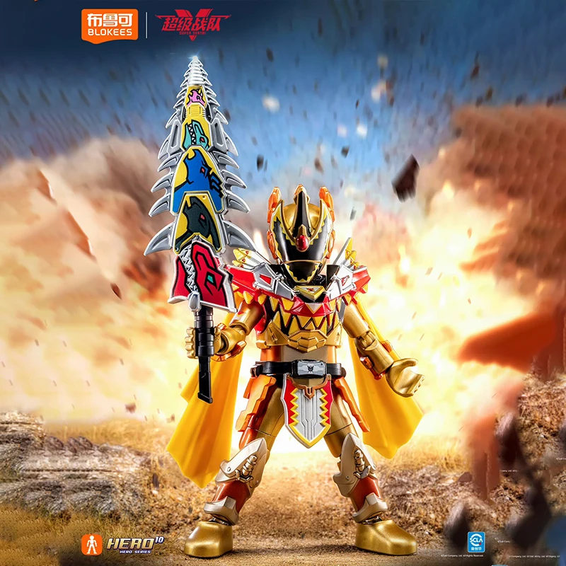 Blokees Super Sentai Stars Edition Vol.2 – Brave Dragon Red & Beetle King Figurenset, japanischer Tokusatsu-Modellbausatz, Geschenk