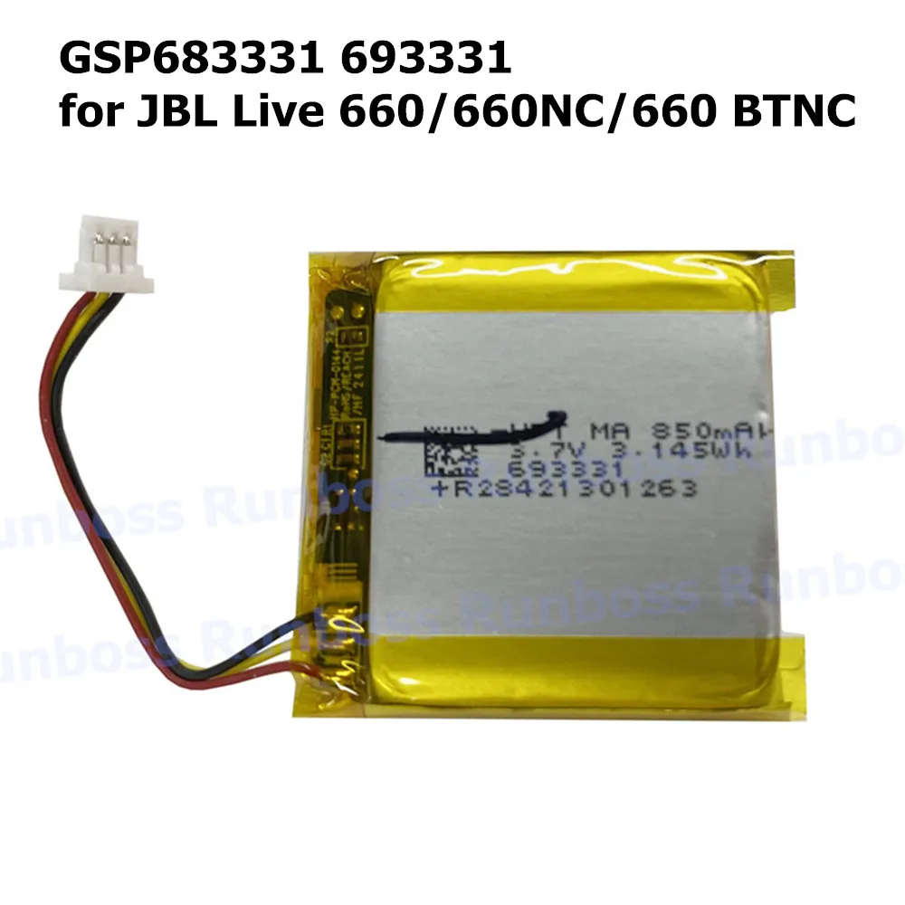 GSP683331 693331 Wireless Headset Battery for JBL Live 660,Live 660NC,Live 660 BTNC,JBL Tune 500BT 510BT Headphones