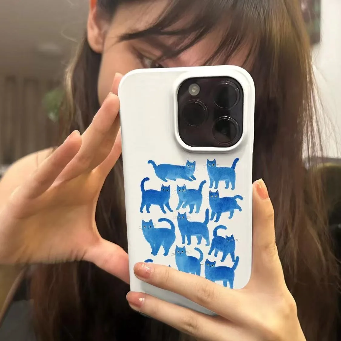 

DMAWMJ милый чехол для телефона с мультяшными котами для iphone 16 pro max 15 plus 14 13 11, защита камеры, противоударный силиконовый чехол для iphone 12