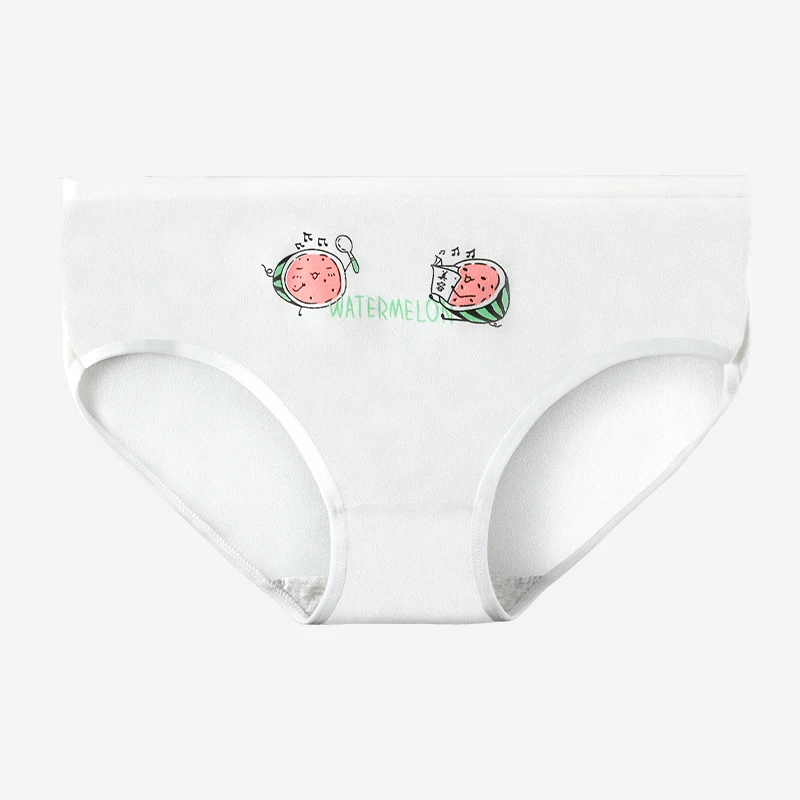 Ladies' pure cotton underwear, all-cotton summer thin, seamless briefs, breathable and cute girls' shorts