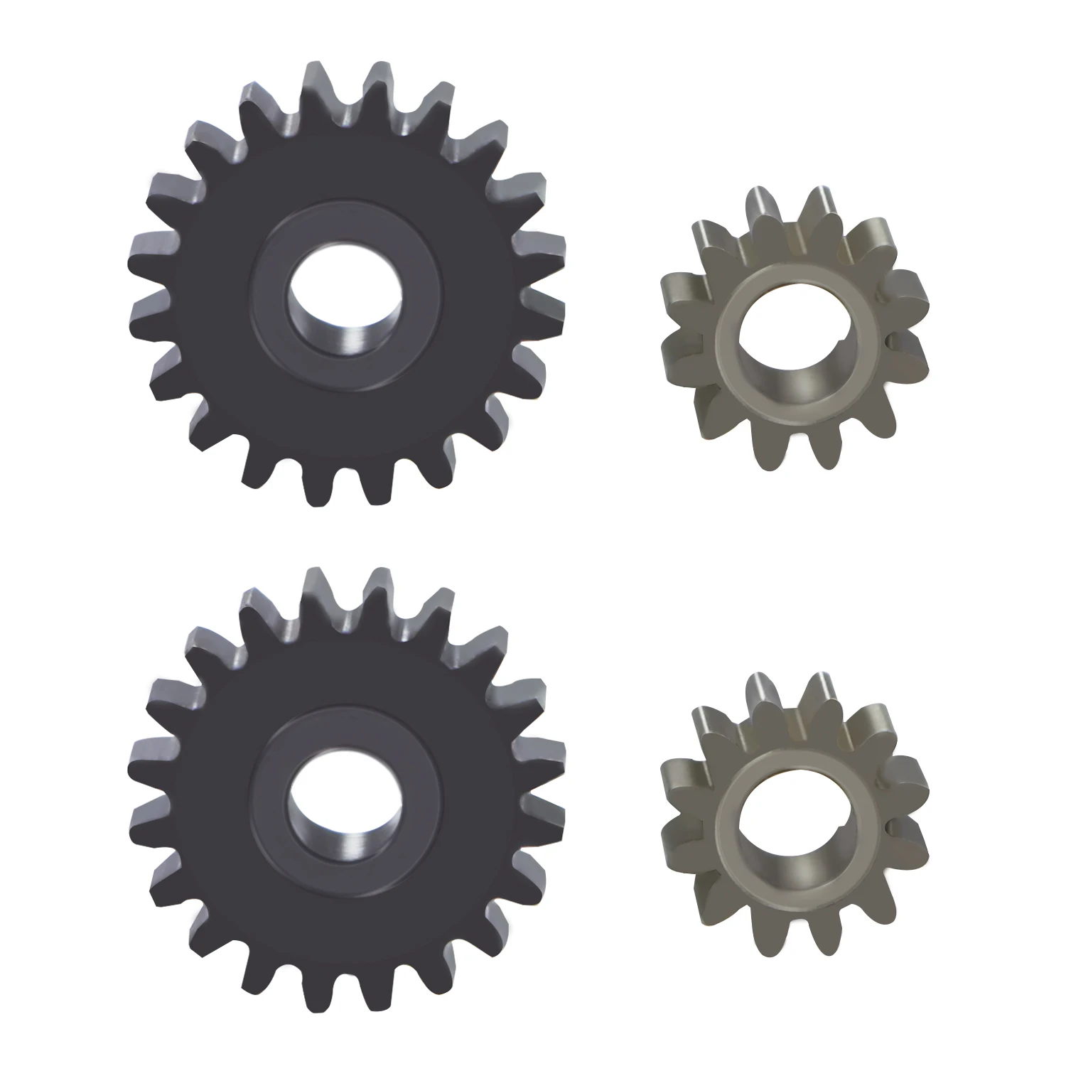 Steel Gears 12T/20T Front Rear Portal Axle Gear Set For 1/24 FMS FCX24 POWER WAGON FCX18 Powder Drunk RC Crawler Upgrade Parts