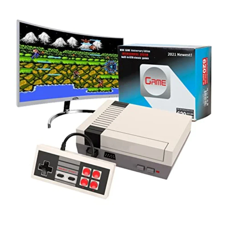 

Newest JoFong NES Video Game Consoles Classic Retro Built-in 620 Games AV Output for Kids & Adults NES Control System