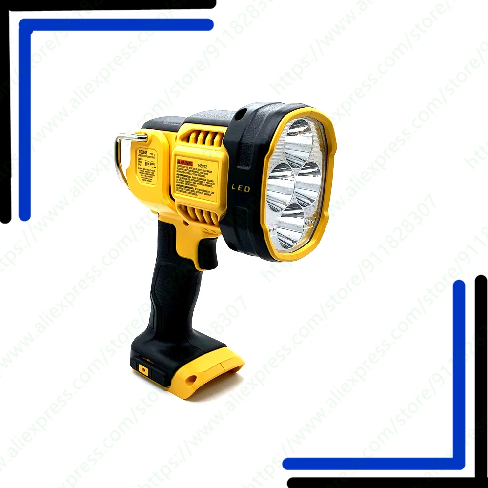 DeWALT DCL043 Cordless Portable Spotlights Work LED Lights Rechargeable 20v 1000lm for Work Place Universal 18v Battery Platform