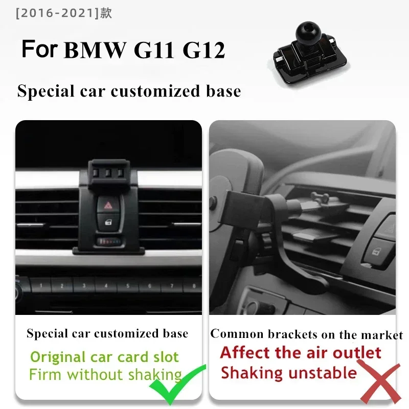 

2016-2021 For BMW 7 Series G11 G12 Mobile Phone Holder Wireless Charger Car Phones Mount Navigation Bracket GPS Support