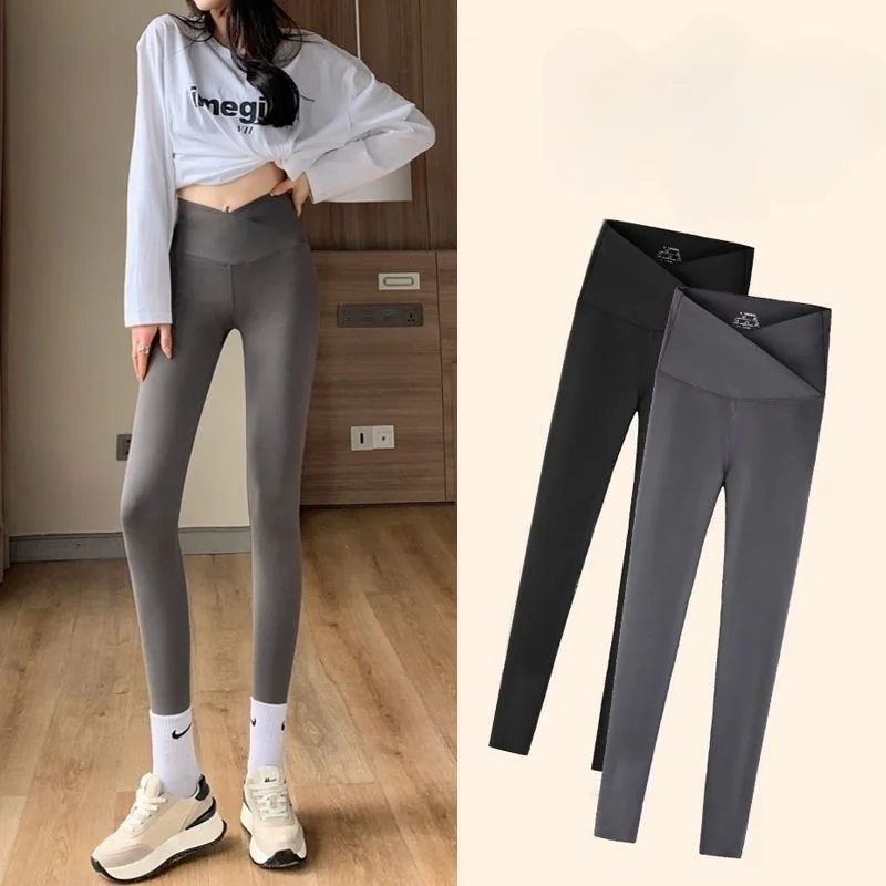 

Брюки для йоги, расширенная длина, женские блестящие овсяные пластыри, эластичные, с резьбой, стягивающие базовые модели, тонкие облегающие брюки с защитой Vibe