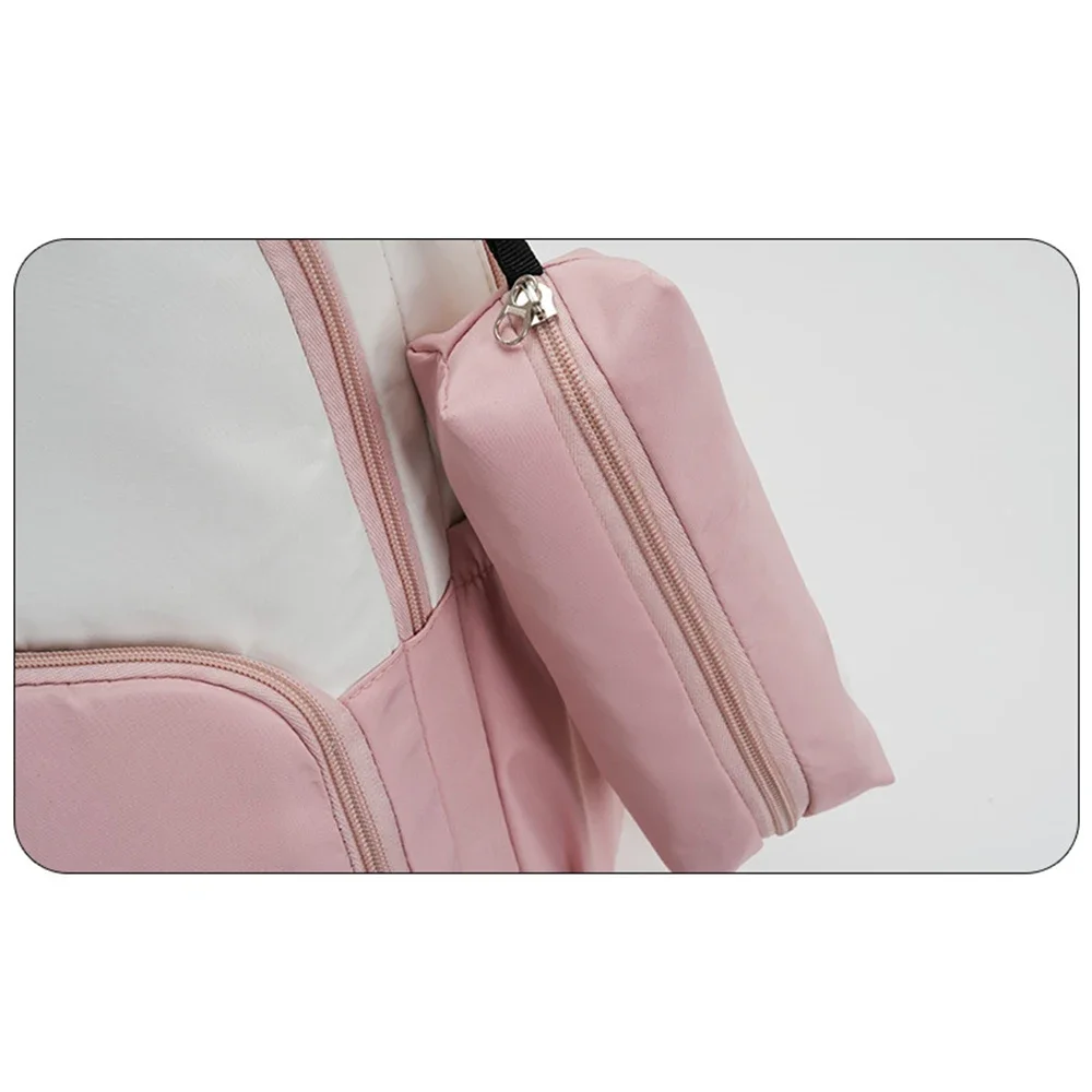 KPop شيطان الصيادين أنيمي المدرسية 2 قطعة حقيبة الكتب مقلمة أكياس الكتب المحمولة الكرتون الشكل على ظهره مدرسة السفر حقيبة التخزين #5