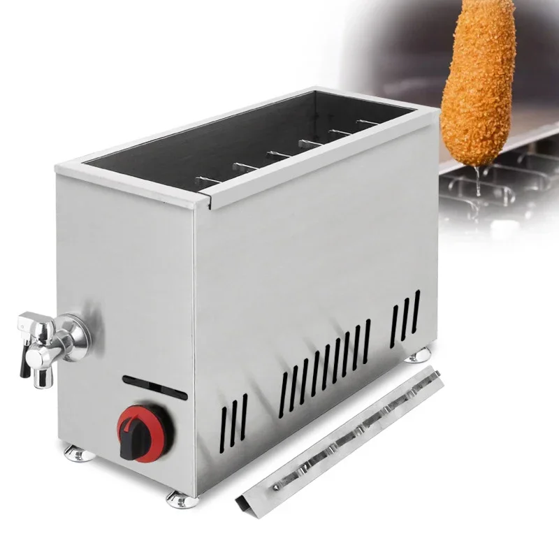 Gas Cheese Hot Dog Fryer Burst Cheese Hot Dog Fryer Fried Hot Dog Stick Brushed Cheese Hot Dog Stick Machine