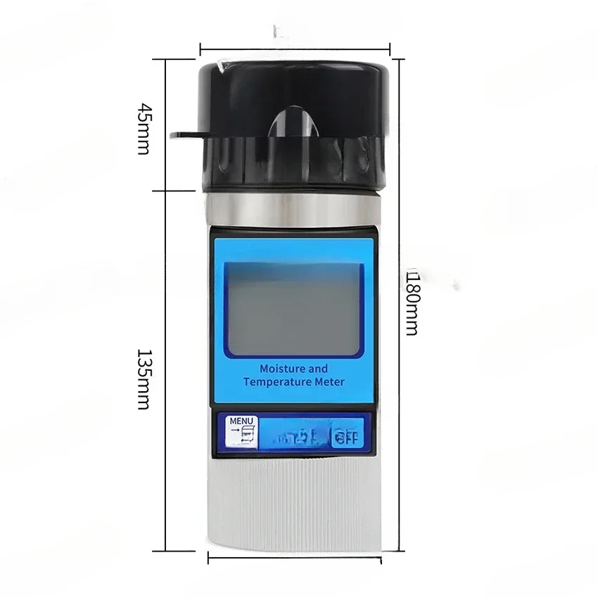 Multi-Language Grain Moisture Meter, Humidity Tester, Coffee Bean Hygrometer, Suitable for 37 Kinds, Grains, Soybean, 8%-35%