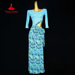 Bellyance Practice Clothing for Women's High end Printed Dress Adult Oriental Belly Dance Professional Training Dress