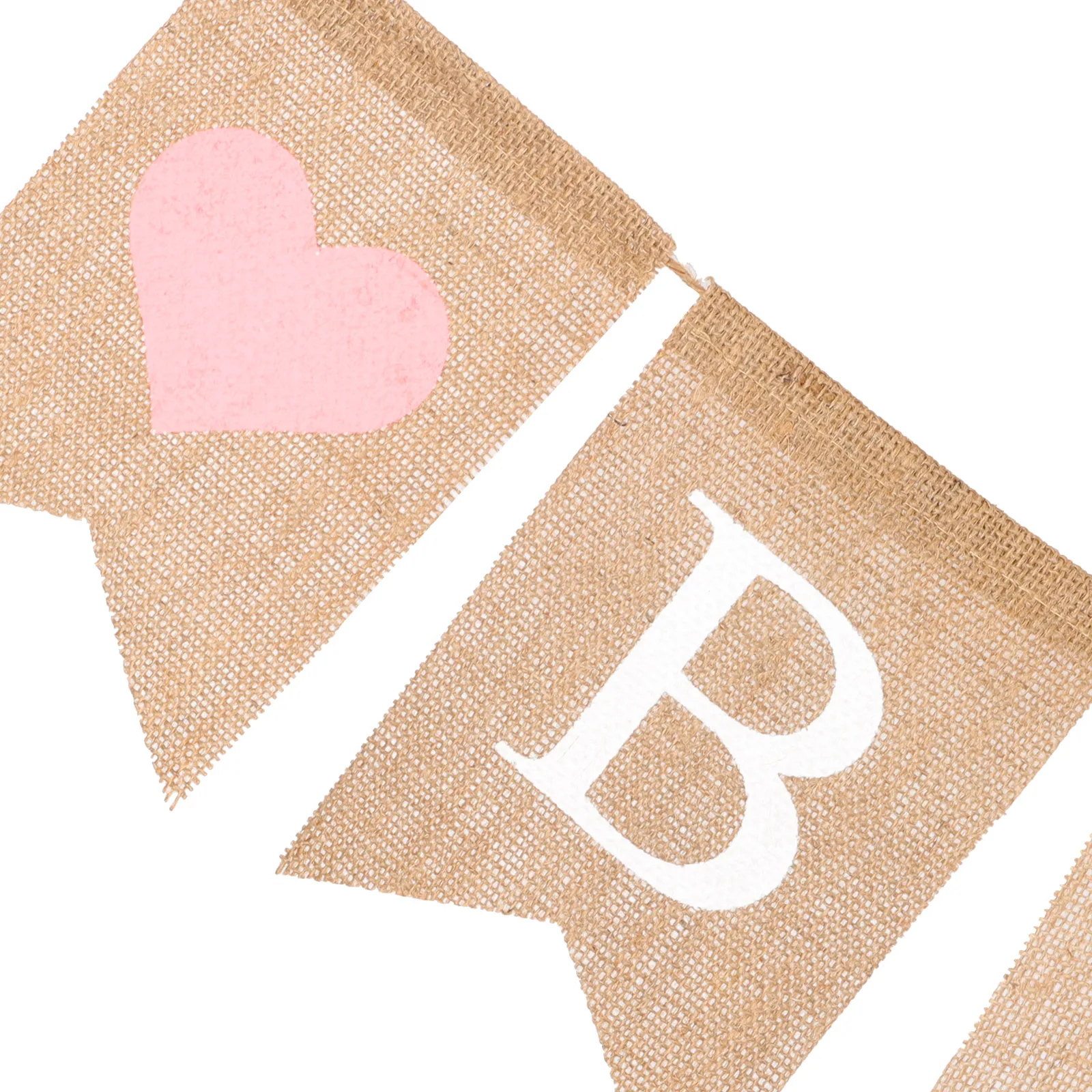 

Swallowtail Bunting Banner Linen Fabric Party Decoration Flag For Birthday Outdoor Indoor Use Wedding Holiday Photo