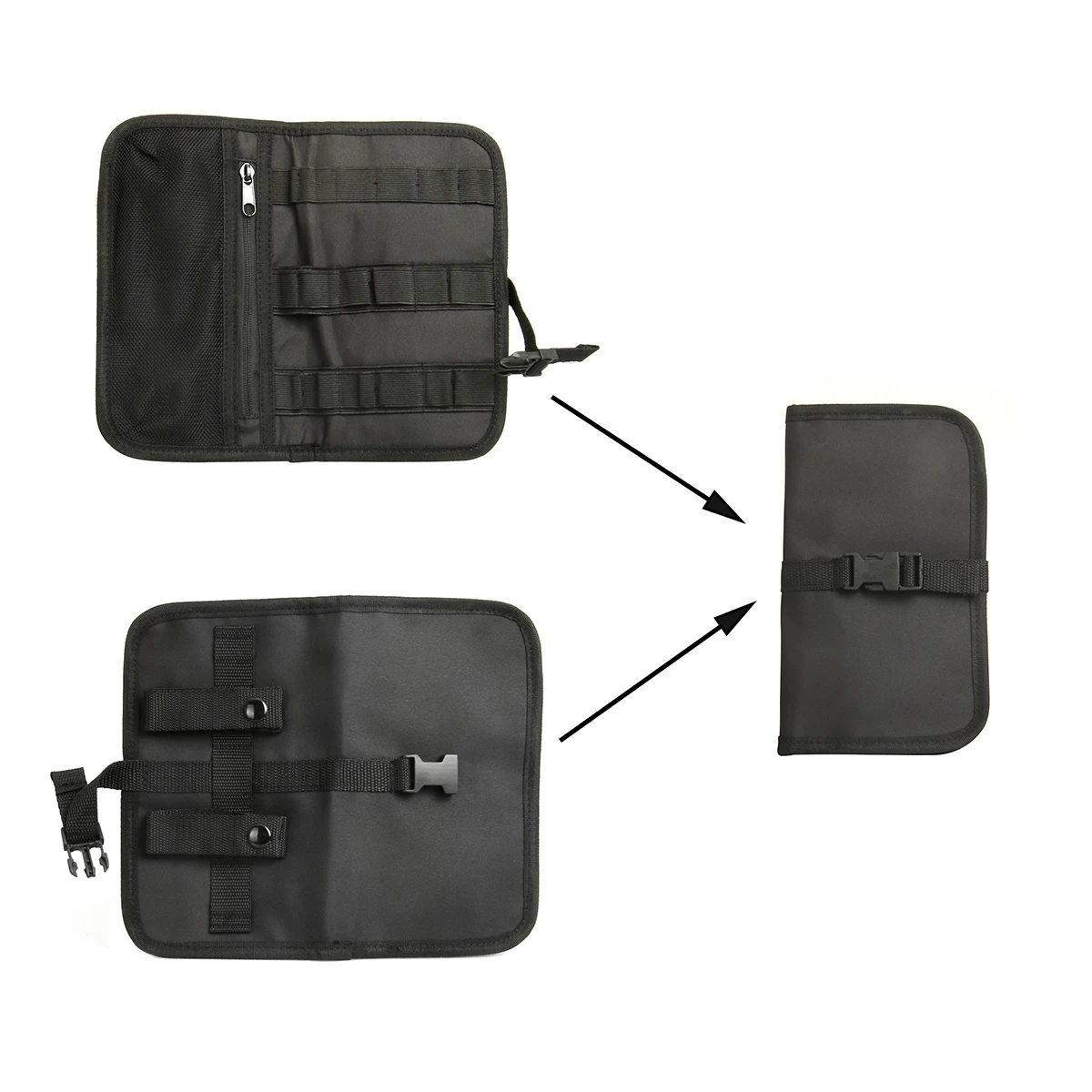 

Black Trunk Lid Organizer Bag Luggage Liner Tool Pouch Storage Bags Saddlebag For Gold Wing GL1800 Model 2018-2021