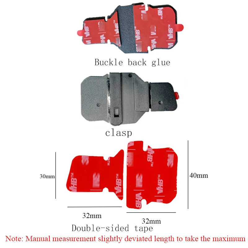 Autocollant pour casque Bluetooth Cardo PACKTALK EDGE, clip adhésif double face, casque audio et enrouleur de cordon