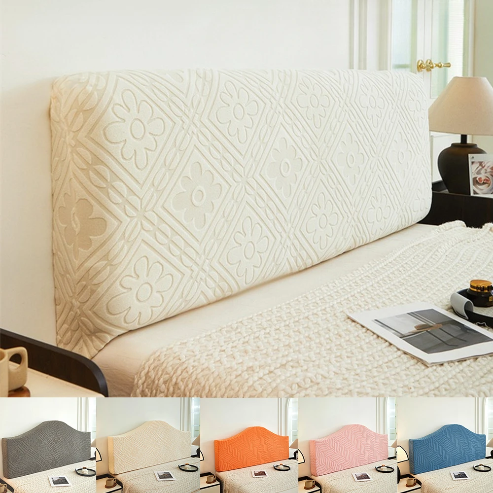 All-inclusive Headboard Cover Super Soft Polyester Fiber Bedside Protector Sleeve Bed Head Dust Cover Home Decoration  미용베드커버