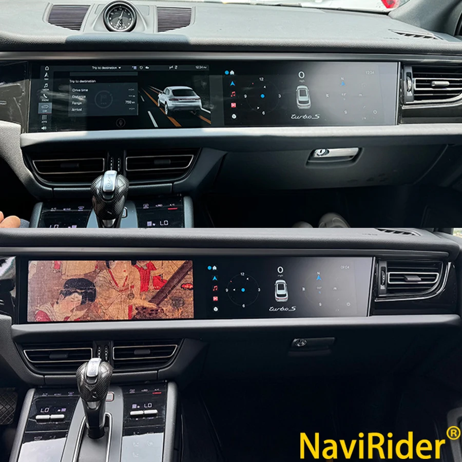 

Модернизированный интерактивный двойной экран для Porsche Macan 2018-2024 PCM 5,0 стерео автомобильный радиоприемник GPS Carplay мультимедийный плеер