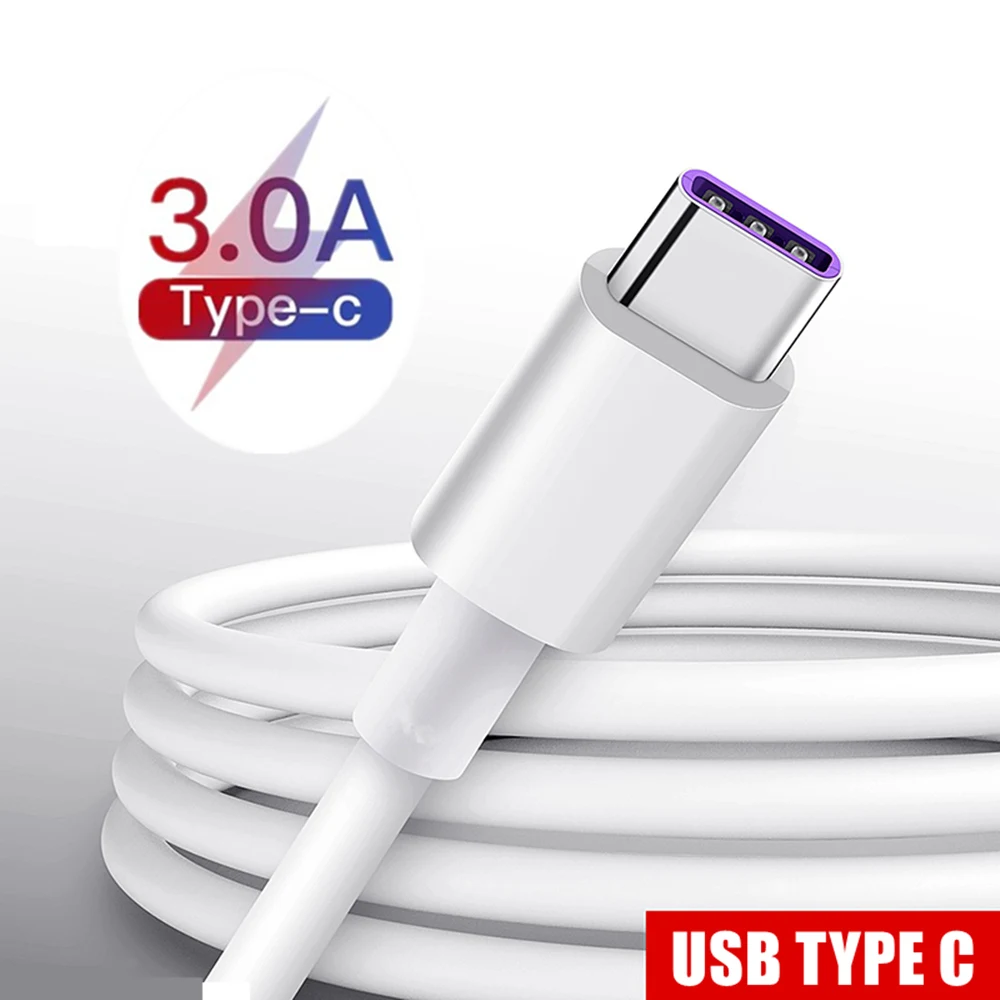 

Кабель USB Type-C для Samsung, Xiaomi, Huawei, 3 А, кабель быстрой зарядки USB C, зарядное устройство USB Type-C, провод, шнур