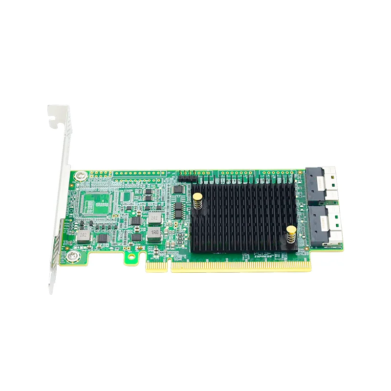 Imagem -03 - Pci Express Retimer Adaptador 4.0x16 para Dois Slimsas Sff8654 8i Pe41654i