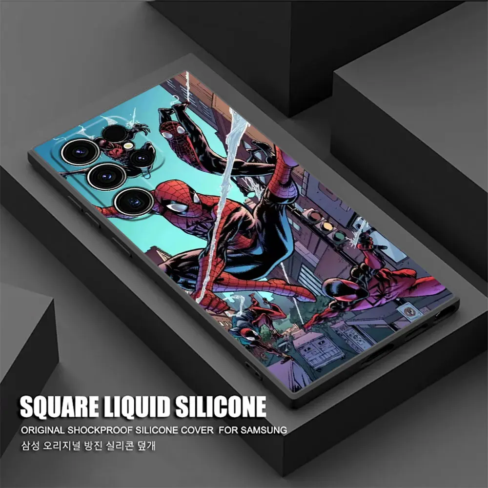 Spider Man Spiderman Phone Case For Samsung Galaxy S24 Ultra Cases S23 S21 S20 FE S22 9 Plus 5G Note 20 Ultra 10 Silicone Cover - Image 6