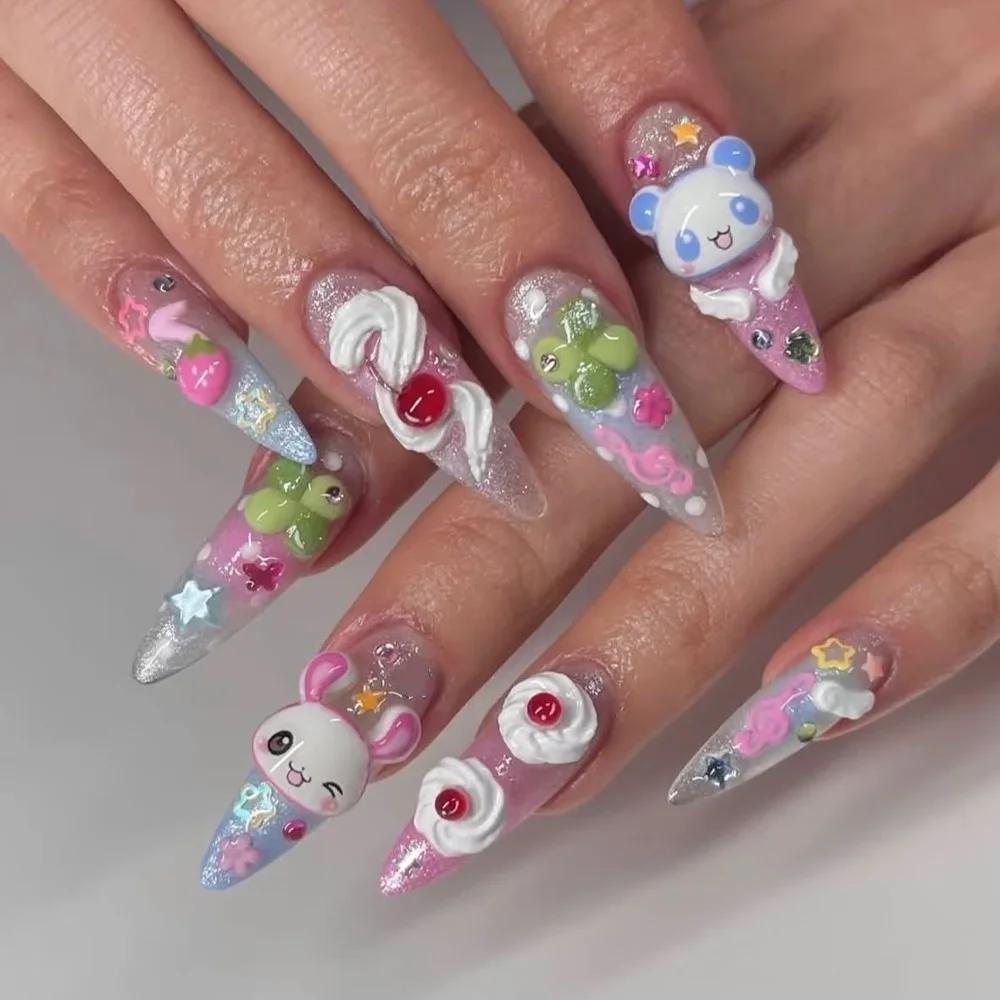 Ongles à presser faits main Y2 - Nail Art Pink avis et prix