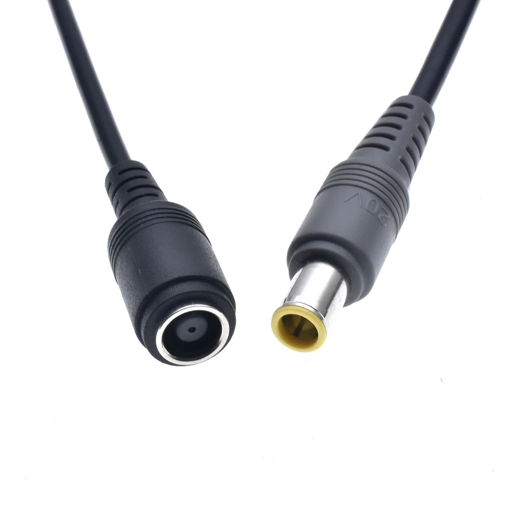 Jack rotondo da 7.9*5.5mm a adattatore terminale a spina quadrata cavo convertitore adattatore di alimentazione per caricabatterie a treccia per IBM