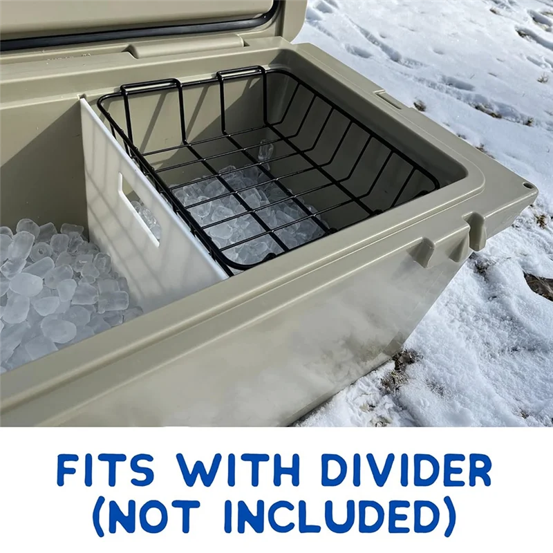 

A03F-корзина охладителя для RTIC 65 Qt, проволочная стойка для сухих товаров, вставка лотка для охлаждающей корзины для аксессуаров для охладителя RTIC