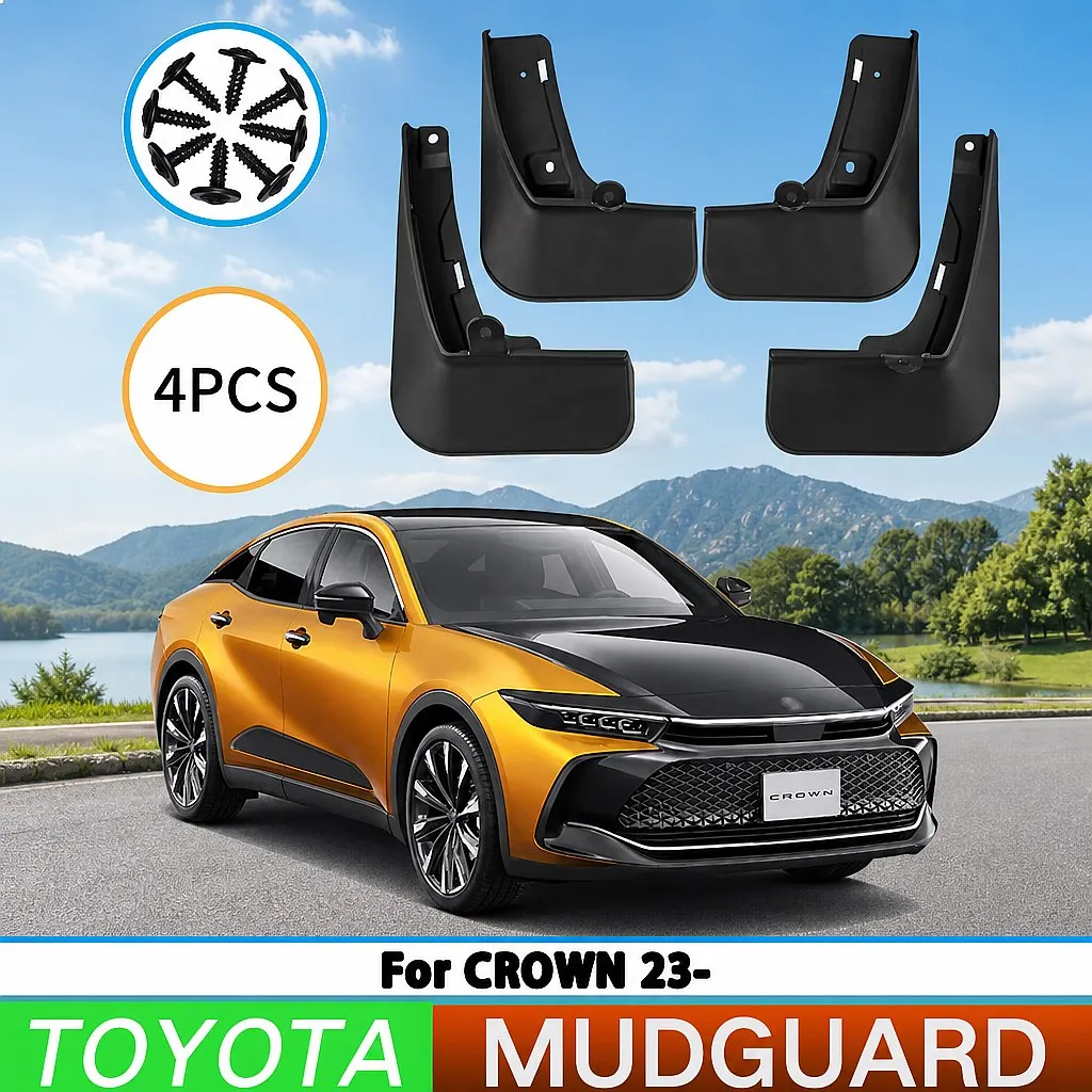 

For Toyota Crown 2023 Car Tire Fender Splash Guard Front Rear Wheel Mud Flaps 4pcs