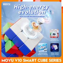 [CubeFun] MOYU Weilong V10 AI Smart Cube Gyroscope M UV 3X3 Maglev Magnetic Magic  Fidget Toys WRM AI 3X3 Cubo Magico Puzzle