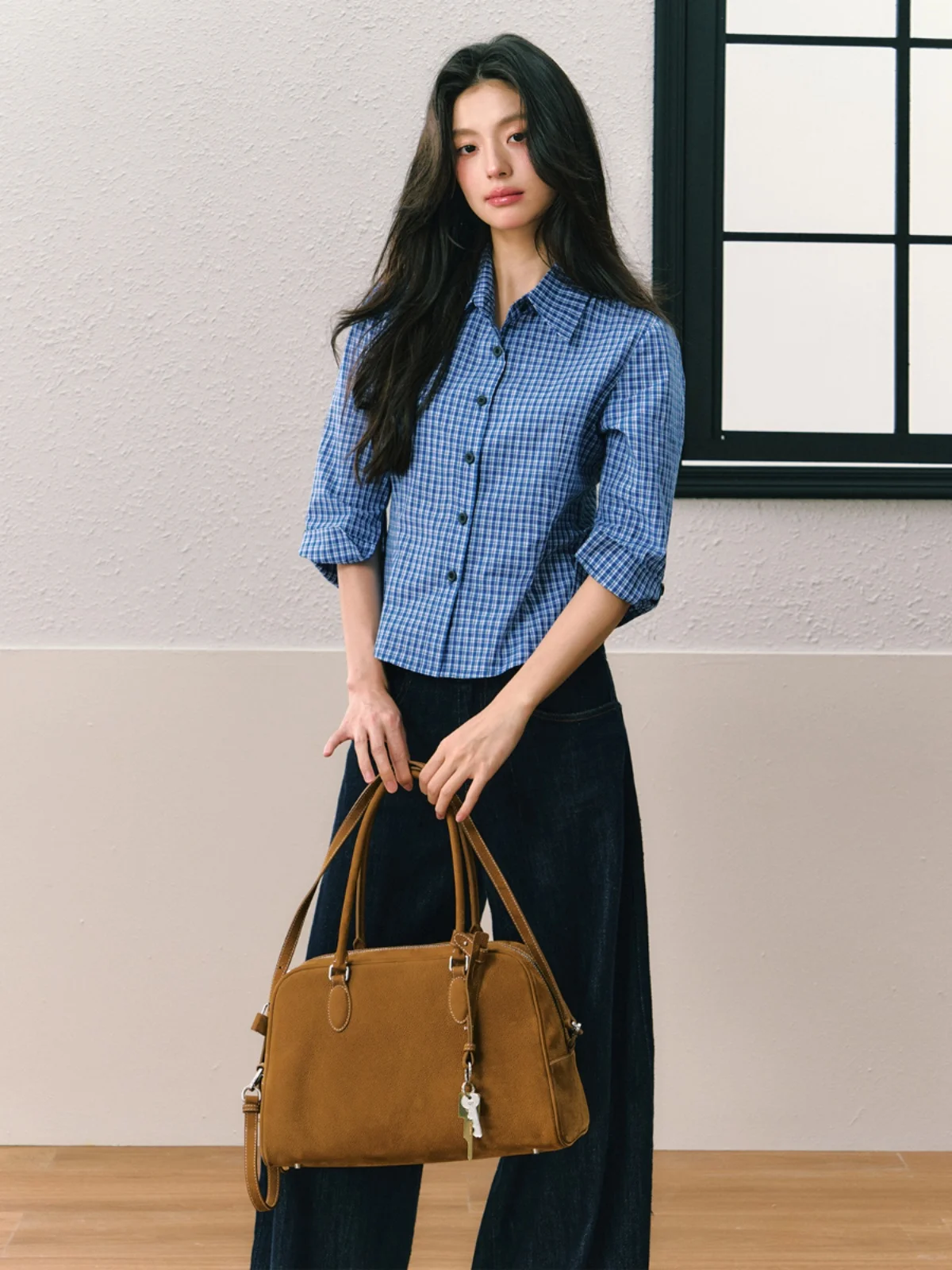 7Shiftin Original Design Summer New Retro Loose Versatile Denim Pants Wide Leg Slim Cover Foot Pants Women Casual Style