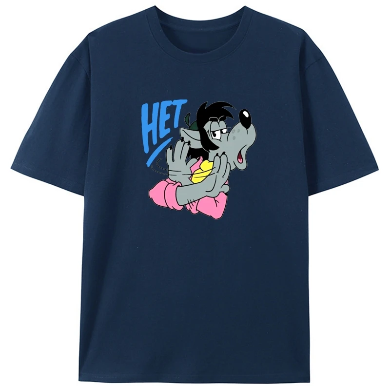 

Net Nu Pogodi Russia Cartoon Wolf T Shirts For Men Pure Cotton Novelty T-Shirts Crewneck Tee Shirt Classic Tops 2XL 3XL